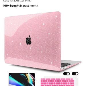Glitter Pink MacBook Case